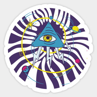 Groovy Illuminati Sticker